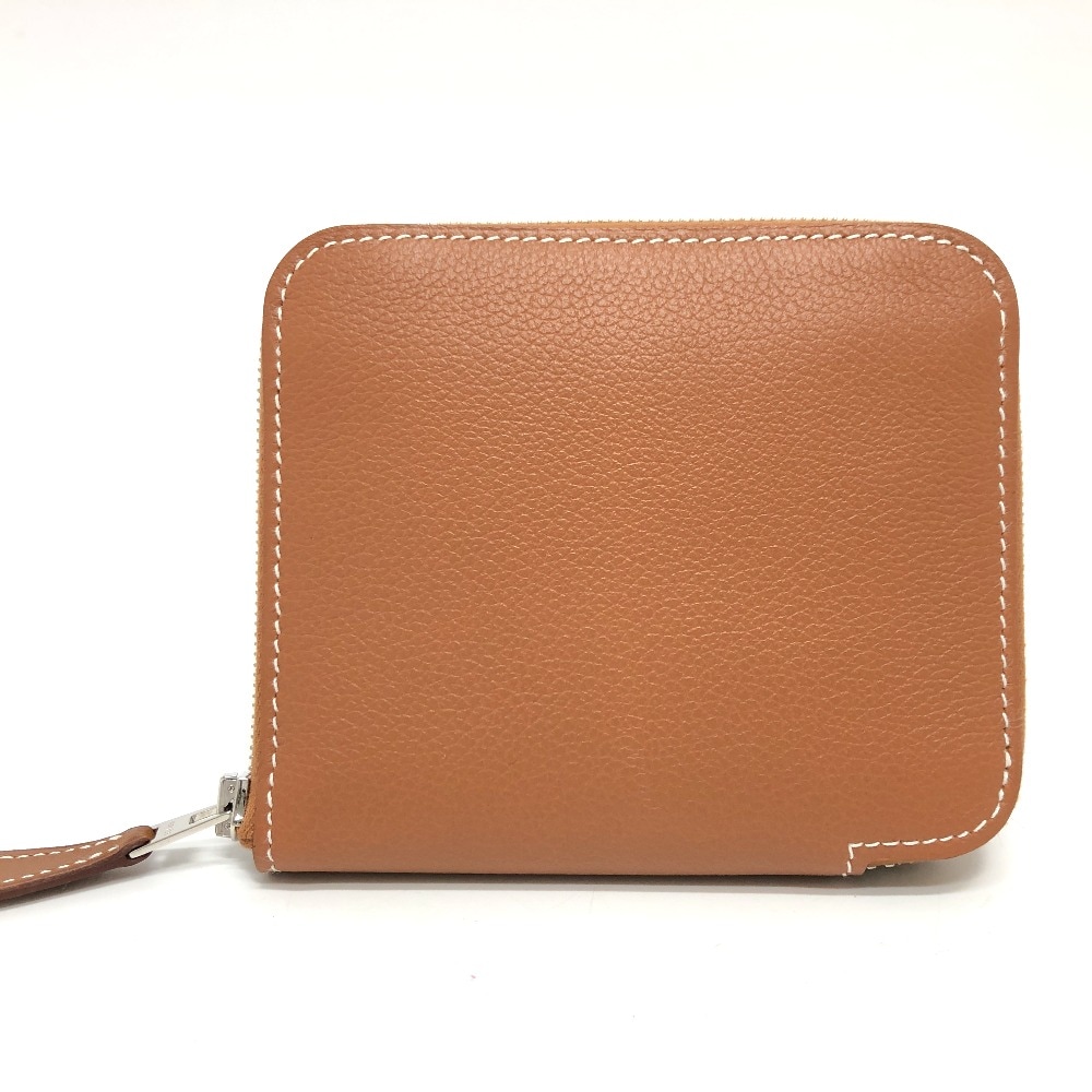 2つ折り財布 アザップシルクイン コンパクト 財布 2つ折り財布 折り財布 レザー ゴールド