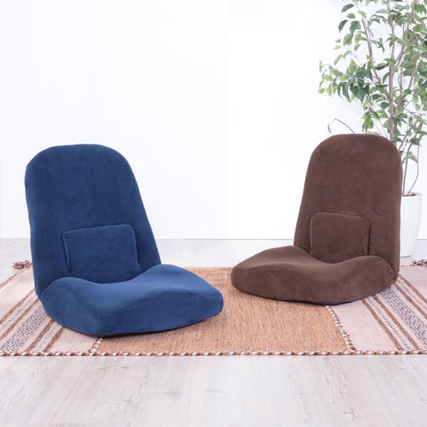 座椅子 リクライニング フルフラット 水平 フロアチェア 座いす チェアー カジュアル 背もたれ 腰当て シンプル 使いやすい