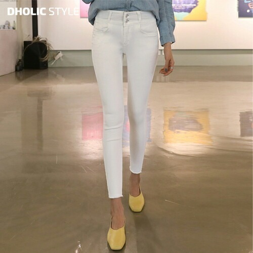 [メガ割りSALE]ダブルボタンスキニーパンツ・p213661