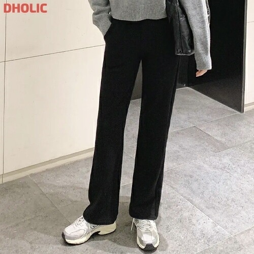 [メガ割りSALE]裏起毛イージーストレートパンツ