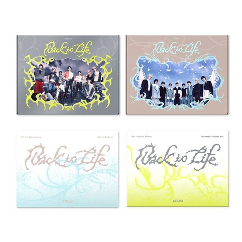 [4種セット] &TEAM - KR ミニアルバム 1集 [Back to Life] Photocard Box (PB2種+Mini CD-R ver.+Weverse Albums ver.)
