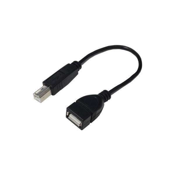 (まとめ)変換名人 USBケーブル20 A(メス) to B(オス) USBAB/BA20(×10セット)