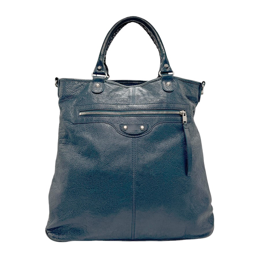 バレンシアガ BALENCIAGA ハンドバッグ ショルダーバッグ スマートトート レザー ネイビー系 レディース 340133 z3159