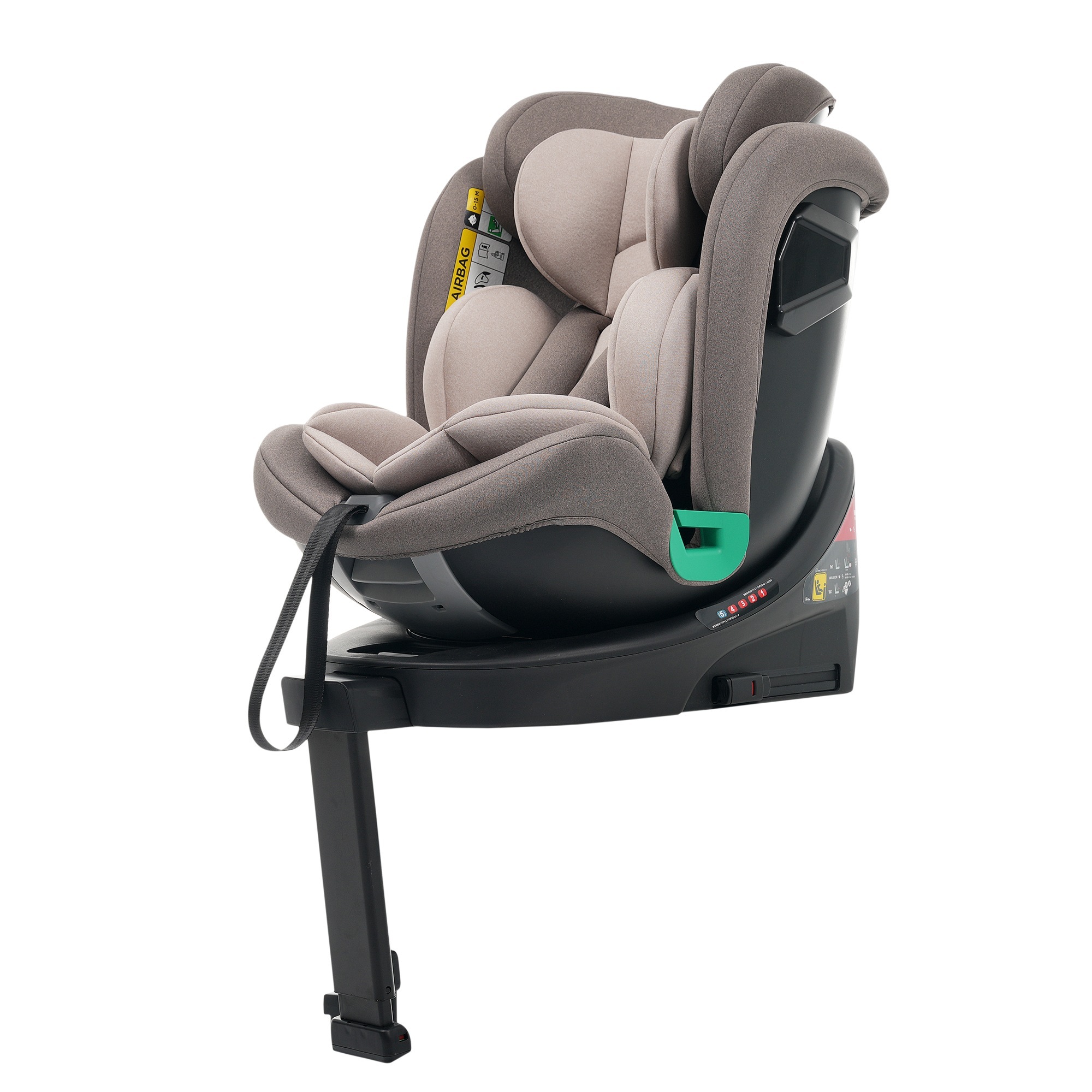 【国内出荷 - 3日配達】【サーポットレッグ】チャイルドシート 新生児 ISOFIX 0歳～12歳 360度回転式 40～150cm 後ろ向き最大150 ジュニアシート 調節可能 洗える キャノピー付