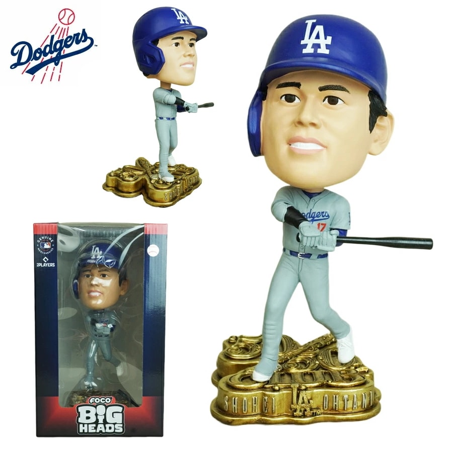 大谷翔平 ボブルヘッド シリアルナンバー入り9.5インチ ビッグヘッド アウェイ フィギュア 50/50 CLUBMLB BIG HEADS 9.5INCHLA DOD