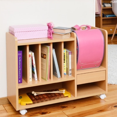 子供部屋 収納 アイデア 収納棚 おしゃれ ランドセルラック 木製 本棚 絵本 キャスター カウンター下