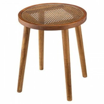 東谷 ラウンドガラステーブル M ブラウン GT-779BR