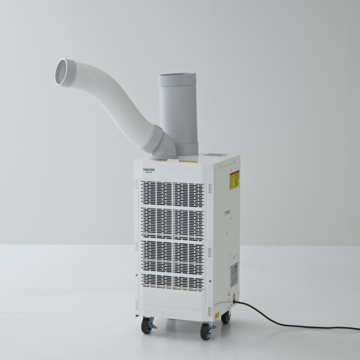 【在庫有・即納】山善　スポットエアコン 冷房暖房兼用スポットエアコン DSA-Y26 排熱ダクト付き 単相100V キャスター付き