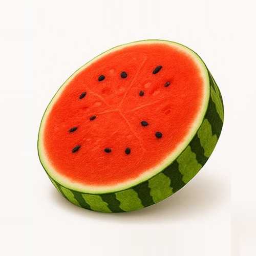 ふわふわサークルフルーツクッションクッション36cmスイカ1本学校幼稚園オフィスインテリア小道具