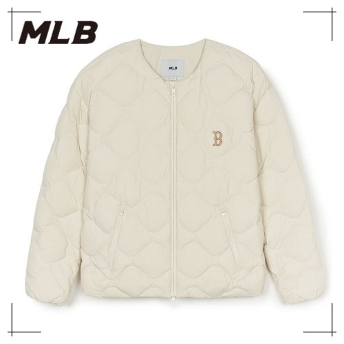 MLB公式正規品 Basic U-Neck Lightweight Short Padded BOS (D.Cream)