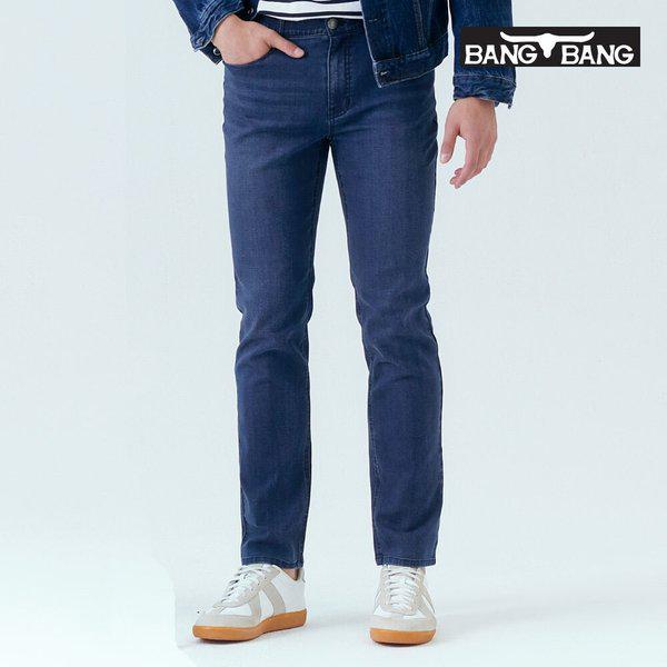 男性用リラックスウルトラストレッチバンディングデニム_ネイビー