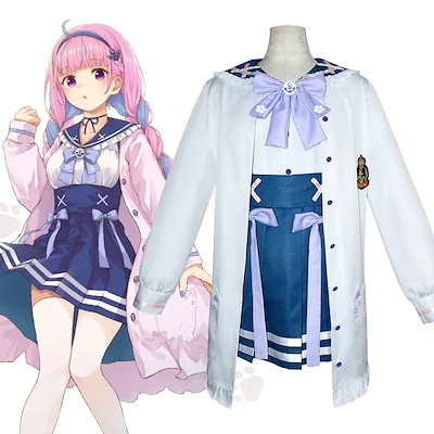 VTuberコスプレ コスチューム ハロウィン にじさんじ バーチャルライバー 湊あくあ セーラー服 変装 仮装 衣装