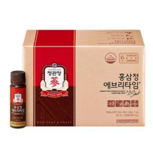 (KOR) エブリタイムショット 20ml x 20本 6年根紅参高麗人参