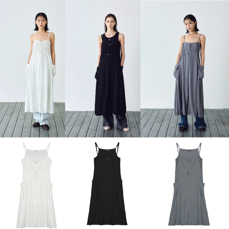 STRING CARGO DETAIL DRESS
