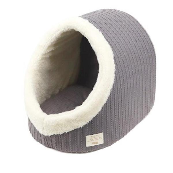 ペットプロ Homey ニット ドームベッド グレー 1個入