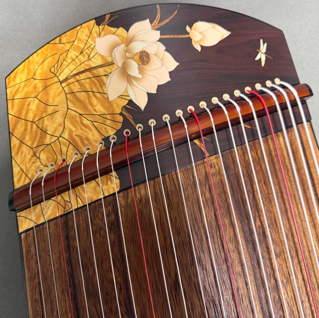 古箏（こと） 135cm ハスの花 プロの演奏 中国弦楽器