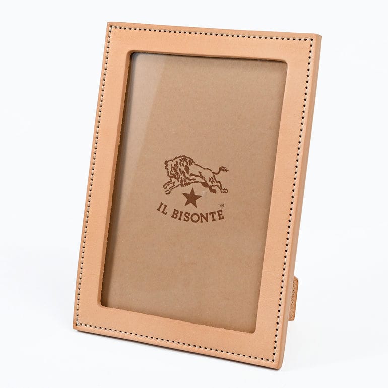 フォトフレーム フォトスタンド 写真立て L判 ハガキ KG判 バケッタレザー ナチュラル OHO037PG0001NA106