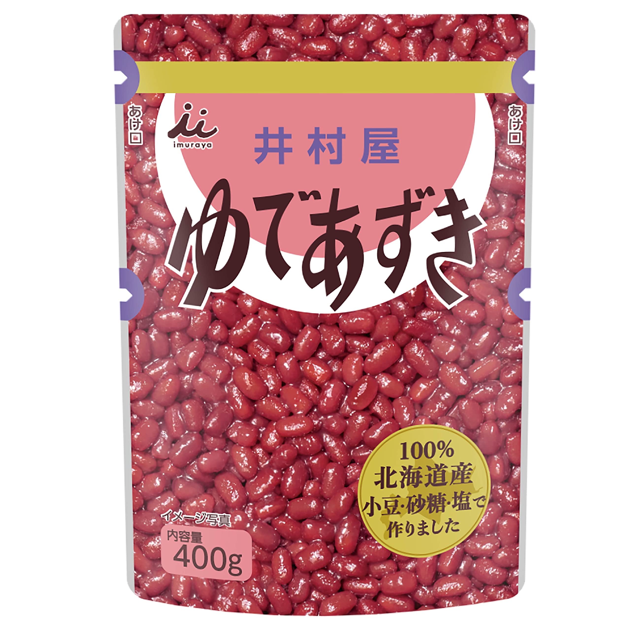 井村屋 北海道パウチゆであずき 400g×10個
