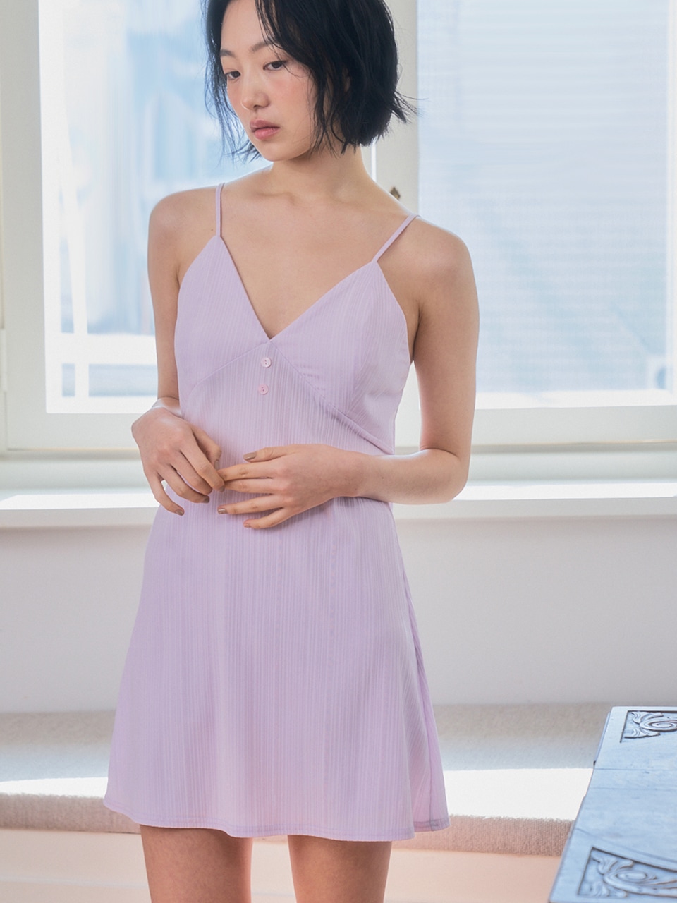 room no.110 Clover slip purple