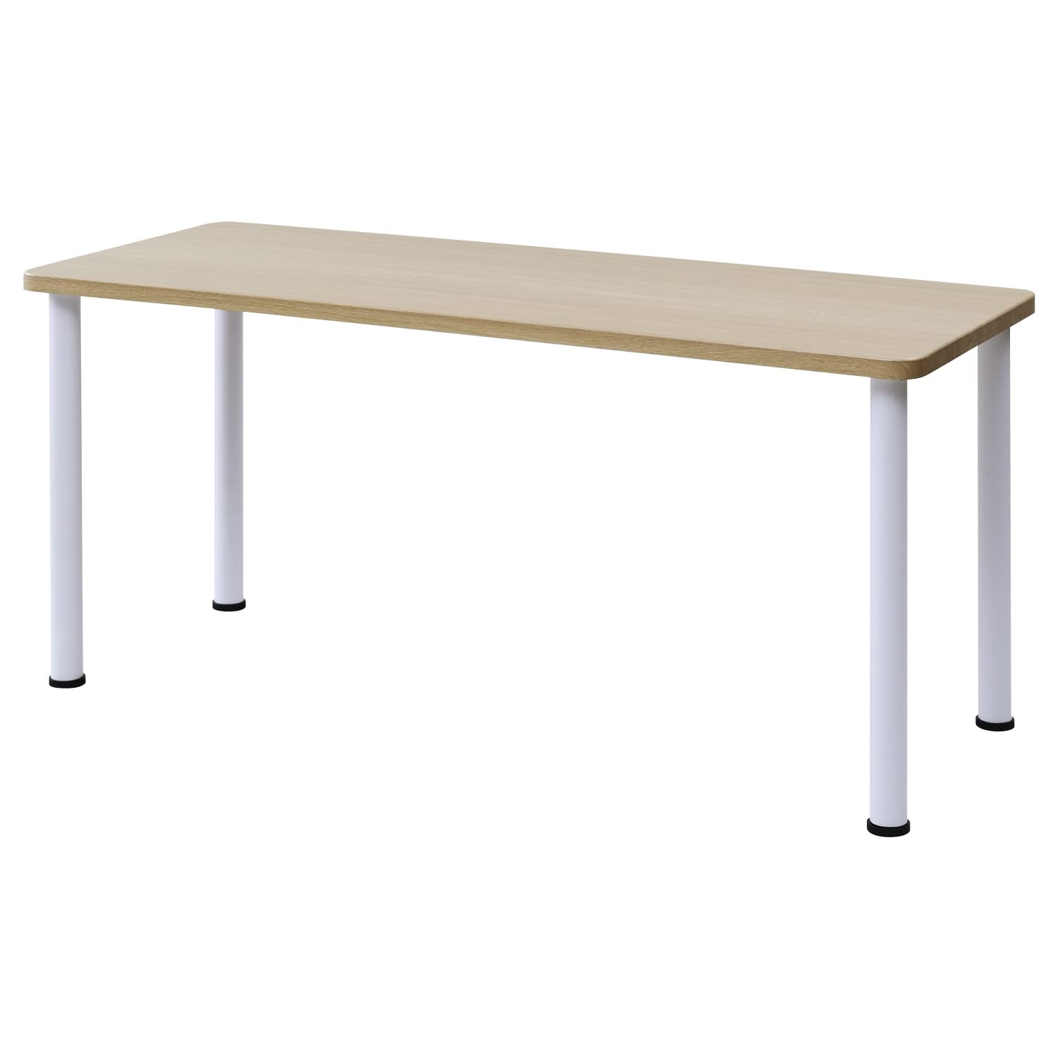 デスク パソコンデスク 幅120×奥行60×高さ70cm 【耐荷重80kg】 傷や汚れに強い天板 頑丈設計 天板厚3cm 脚部パイプ直径5cm 組立品 ウッドナチュラル(木目柄) AMDT-1260(