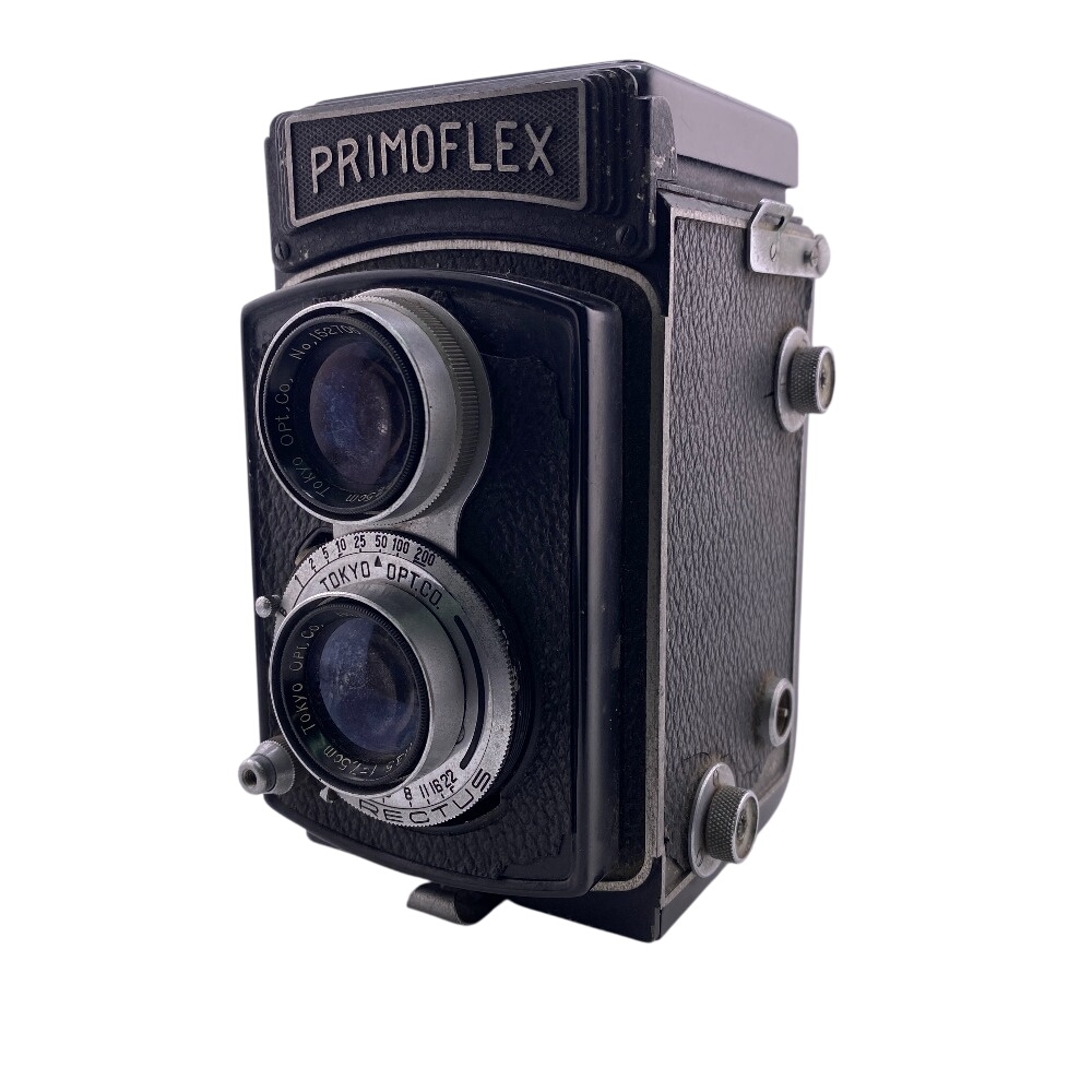 75mm F3.5 二眼レフレンズ GP フィルムカメラ シルバー ユニセックス