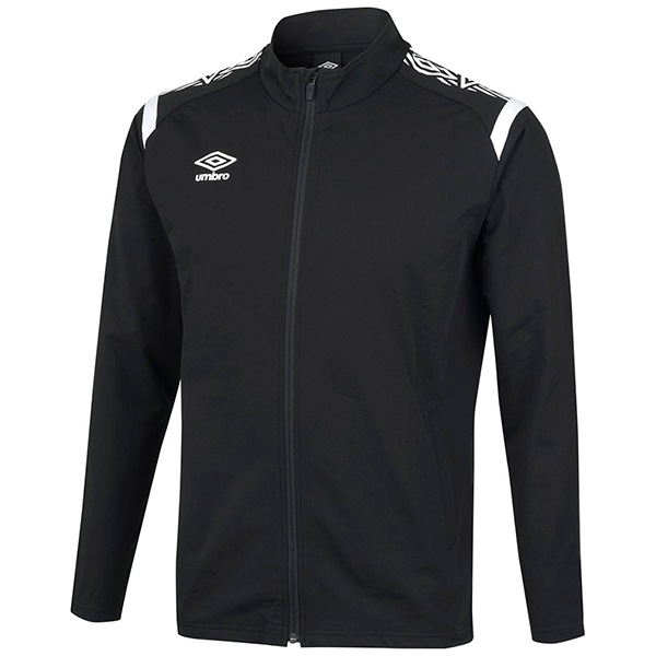 サッカー ウォームアップジャケット ブラック ホワイト L UAS2350 BKWH L