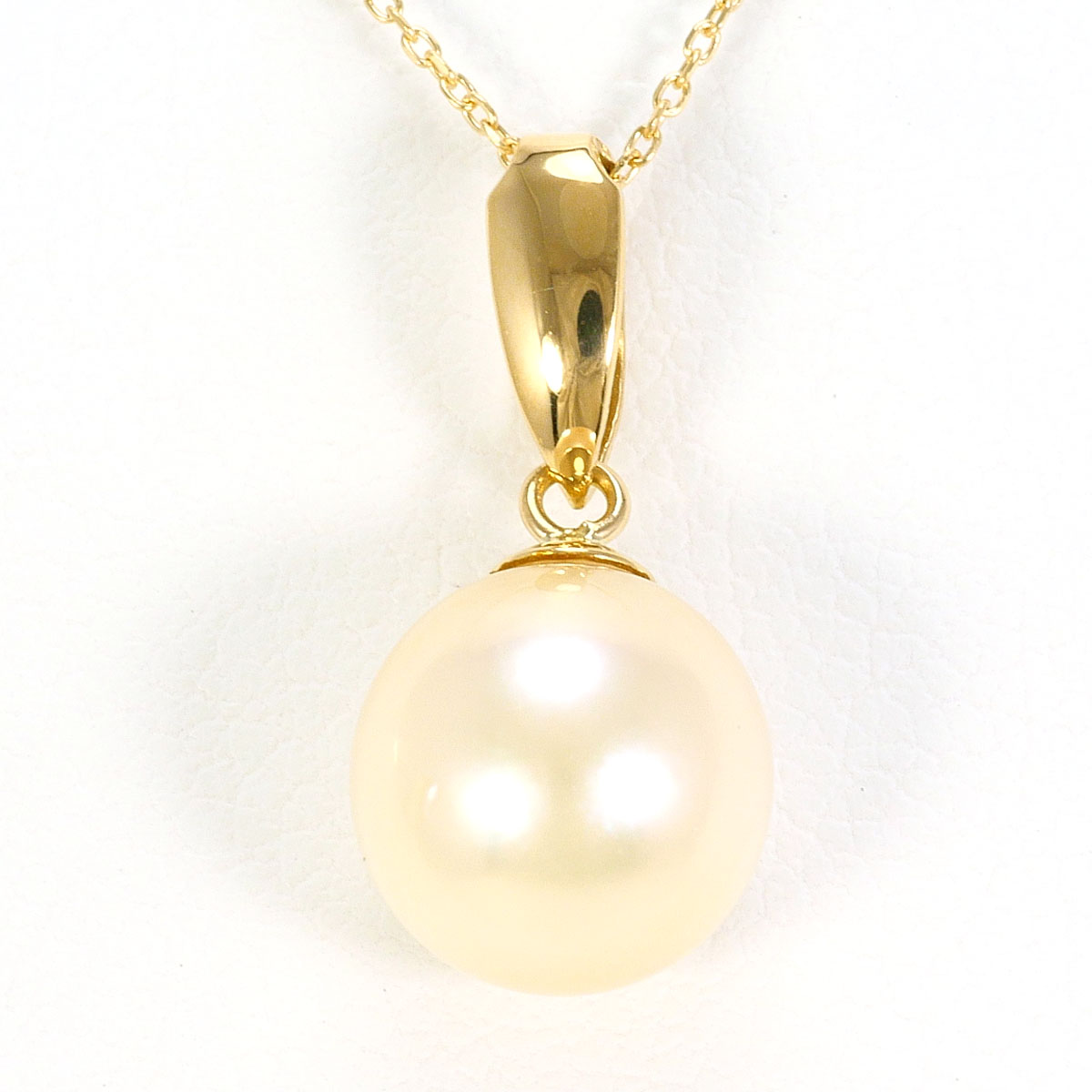 K18 18金 YG イエローゴールド ネックレス パール（真珠） 総重量約1.9g 約40cm 中古