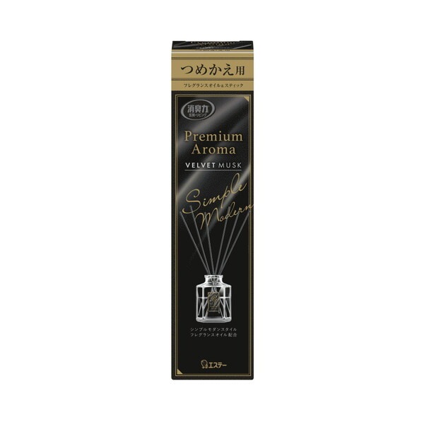 玄関・リビング用 消臭力 Premium Aroma Stick ベルベットムスク つめかえ 50ml