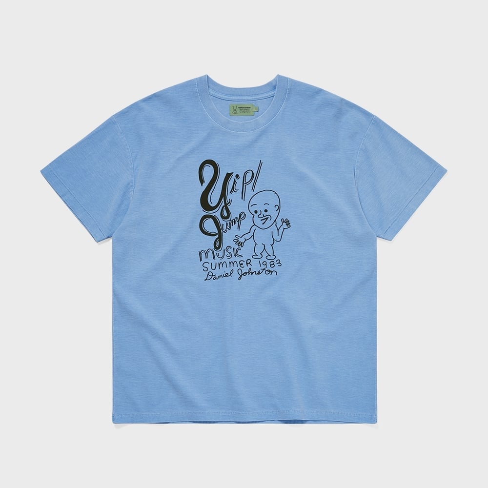 ディス・イズ・ネヴァー・ザット TNT ダニエル・ジョンストン Yip ジャンプTシャツブルー