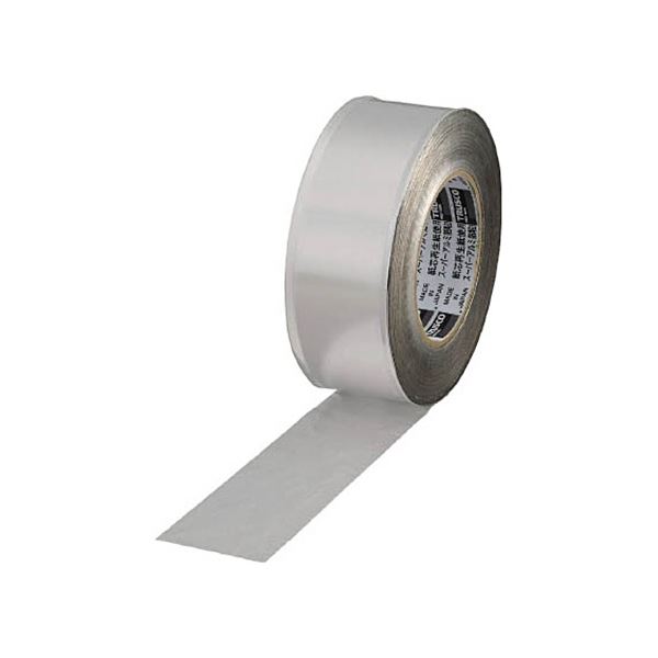TRUSCO スーパーアルミ箔粘着テープ 幅100mm長さ50m ツヤなし TRAT100-2 1巻