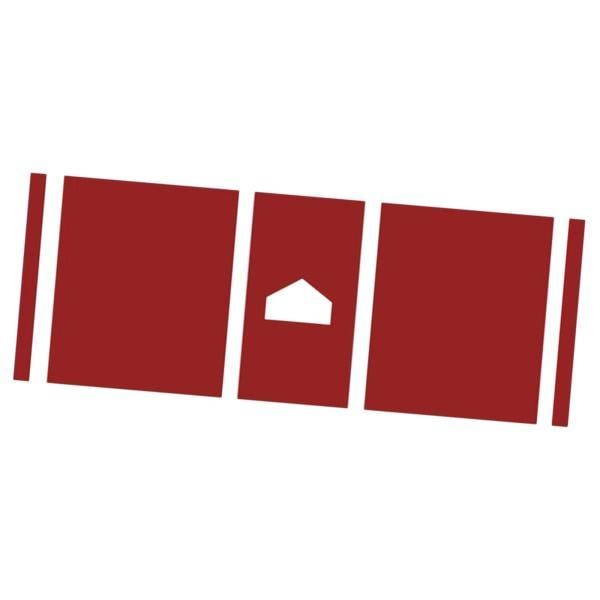 野球バッティングマット 打撃練習器具 トレーニング用 ファミリー ソフトボール レッド 4,284円