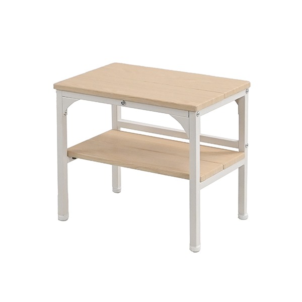 玄関ベンチ棚付き ナチュラル 幅約45cm 完成品