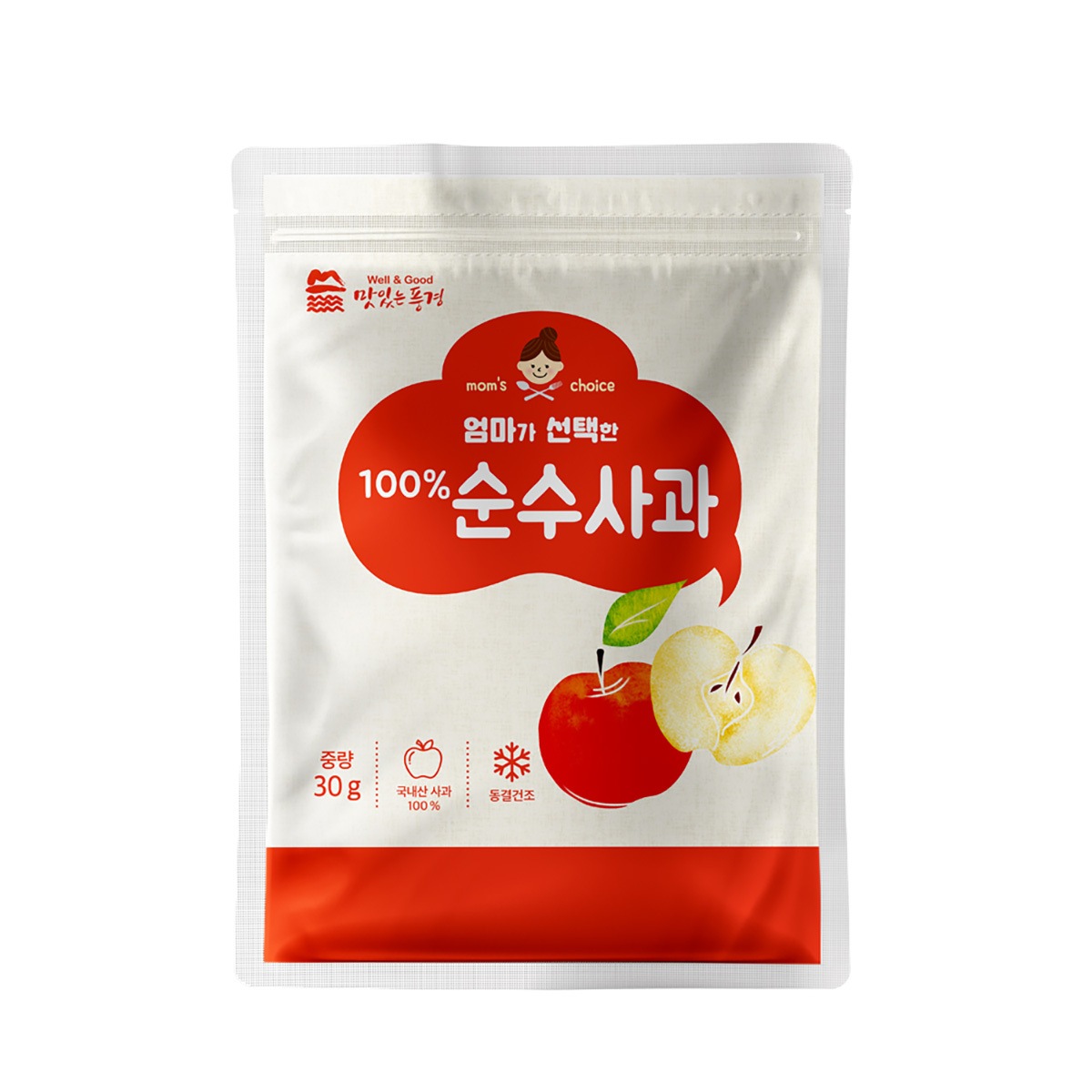 韓国-K MEAL-100% 純粋りんご 凍結乾燥 果物 スナック 30g x 10パック