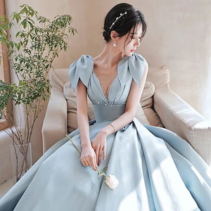 パーティードレスーツロングドレス大人気ドレス2023型トップス高級質感ドレス韓国ファッションワンピース成人式結婚式ドレスワンピース