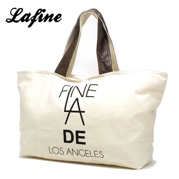 ラファイン トートバッグ レディース LaFine ロサンゼルス発ブランド 海外セレブ ナチュラル TBC1029 NATURAL