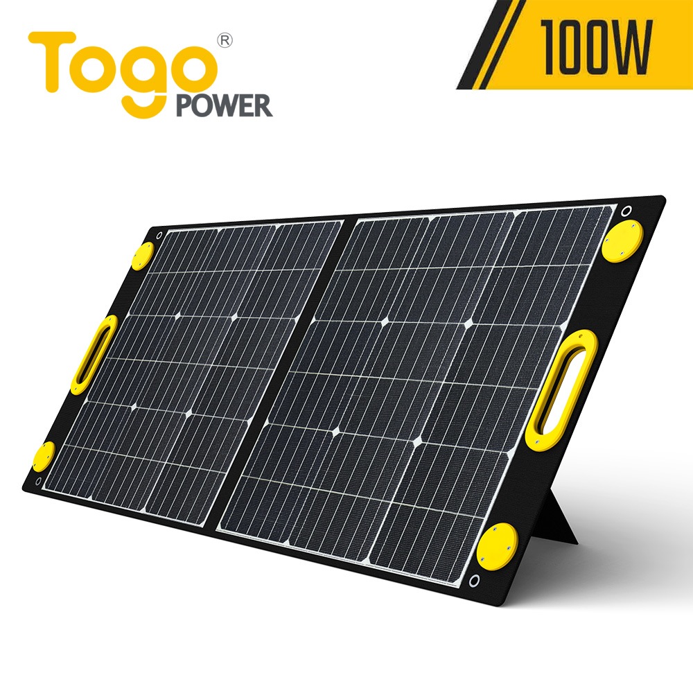 【正規代理店】TogoPower ADVANCE 100W ソーラーパネル 太陽光パネル 防災安全協会推奨 BBQ 車中泊 イベント 防災 災害 非常 緊急 停電 懐中電灯 小型　安全 キャンプ