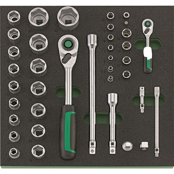 STAHLWILLE スタビレー 38点入 1/2/1/4 ソケットセット TCS TCS1 821/38 工具 ツール DIY 作業工具