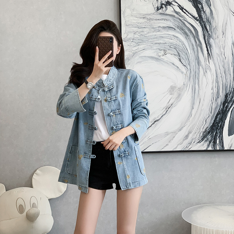 ジャケット デニム カジュアル 春秋 長袖 合わせやすい