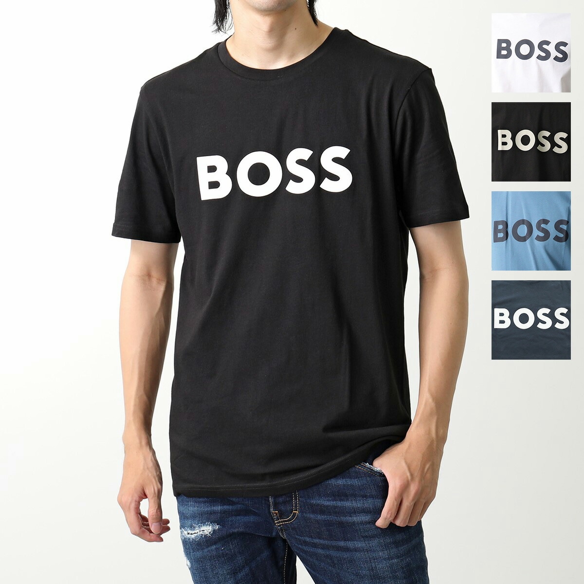 HUGO BOSS ORANGE ヒューゴボス オレンジ 半袖Tシャツ Thinking 1 50481923 メンズ ロゴT コットン クルーネック レギュラーフィット カラー8色