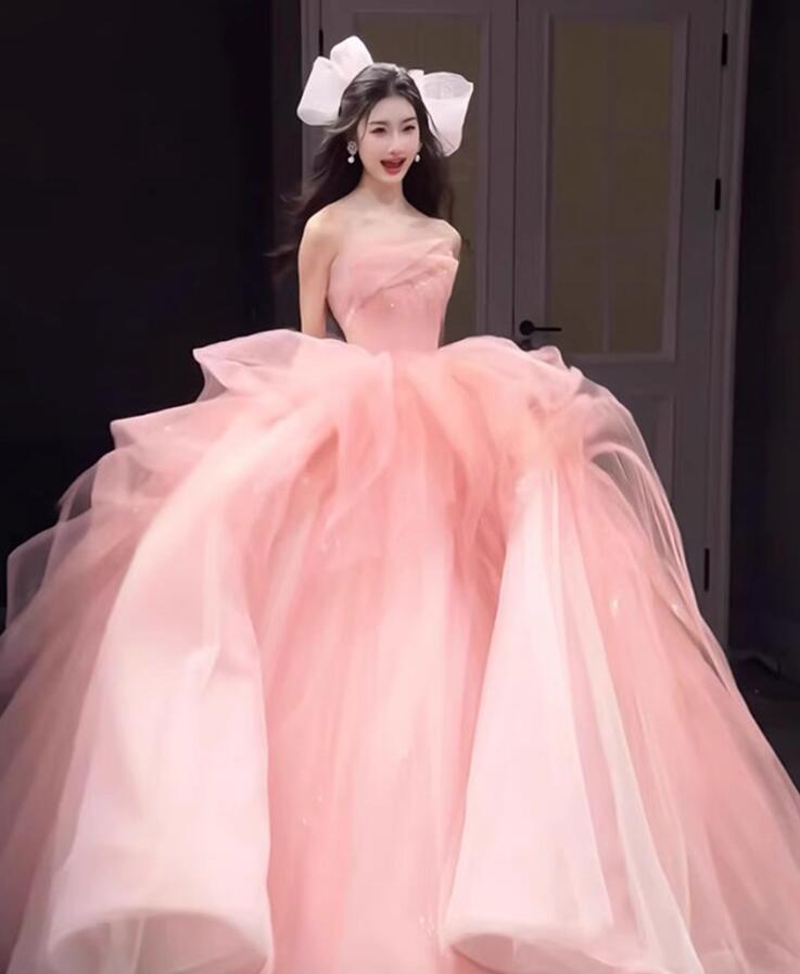 特別仕様高級感 カラードレス 花嫁ドレス 撮影用のワンピース お姫様ドレス ロングドレス 韓国風 前撮り 同窓会 イブニングドレス パーティードレス ドレス セクシー 発表会 スレンダー 上品 エレ