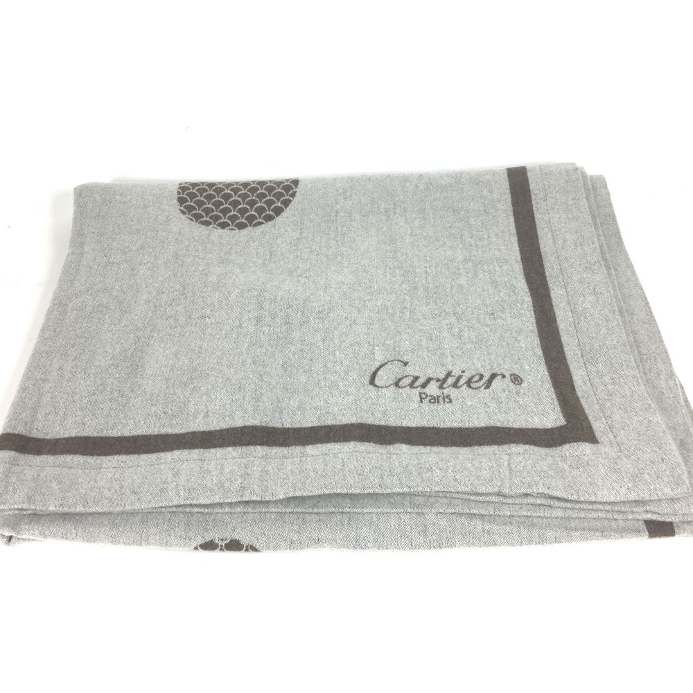 ブランケット パンテール 豹 ヒョウ 毛布 インテリア カシミヤ グレー