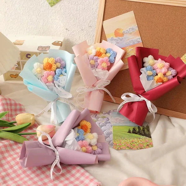 Qoo10] クリスマスフラワー レッド ぬいぐるみ花