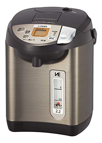 タイガー魔法瓶(TIGER) 電気ポット 蒸気レス 節電 VE 保温 2段階の給湯量切替え機能