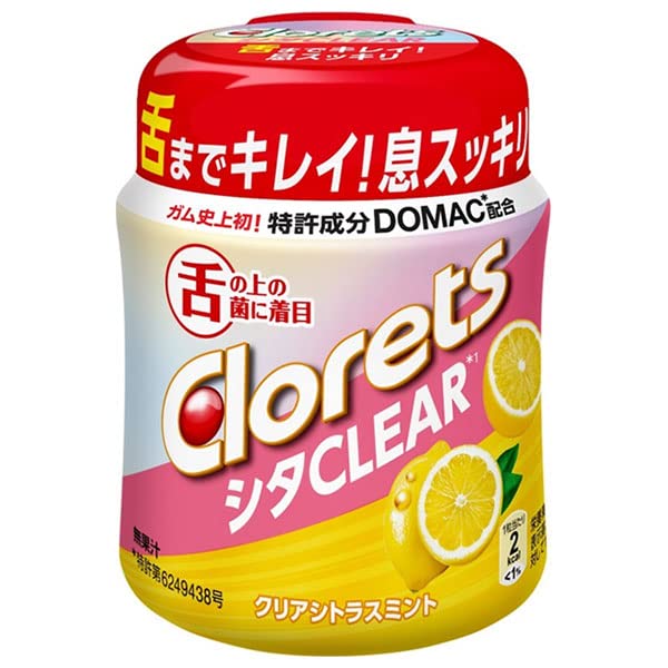 モンデリーズ・ジャパン クロレッツ シタクリア クリアシトラスミント ボトルR(粒ガム) 121g×6個入