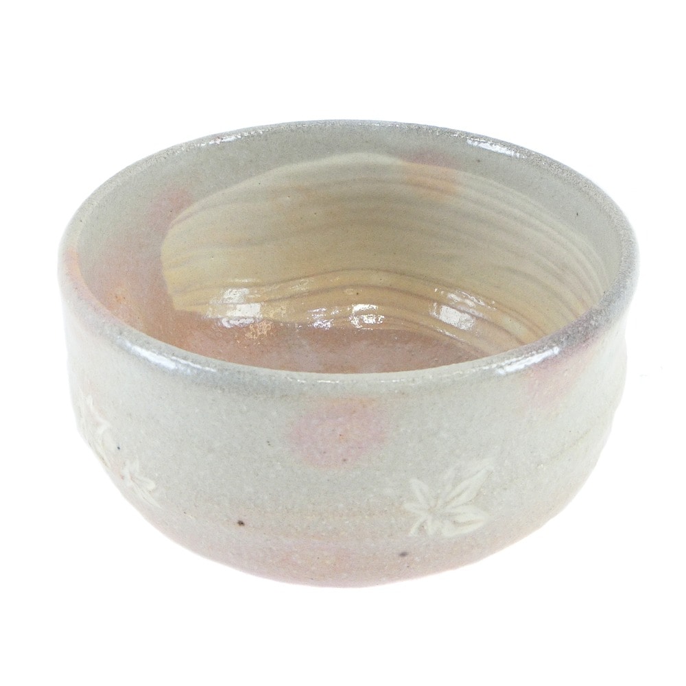 kyoyaki 京焼 加藤春永造 嵯峨 茶碗 茶道具 抹茶茶碗 12.5×7.8cm 食器 ピンク ユニセックス 未使用 Sランク