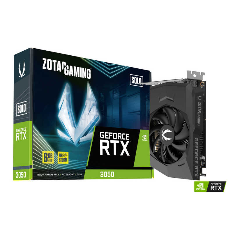 ZOTAC　ゲーミンググラフィックボード RTX 3050 6GB GDDR6 Solo [GeForce RTXシリーズ /6GB]　ZT-A30510G-10L