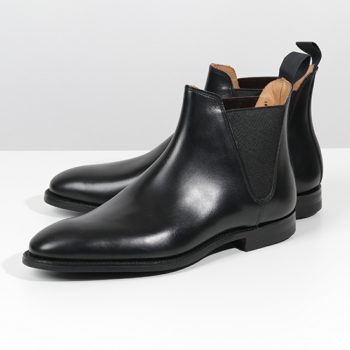 CROCKETT&JONES クロケットアンドジョーンズ 25887A C01C1 Chelsea 8 レザー チェルシーブーツ サイドゴア BLACK 靴 メンズ 58,280円