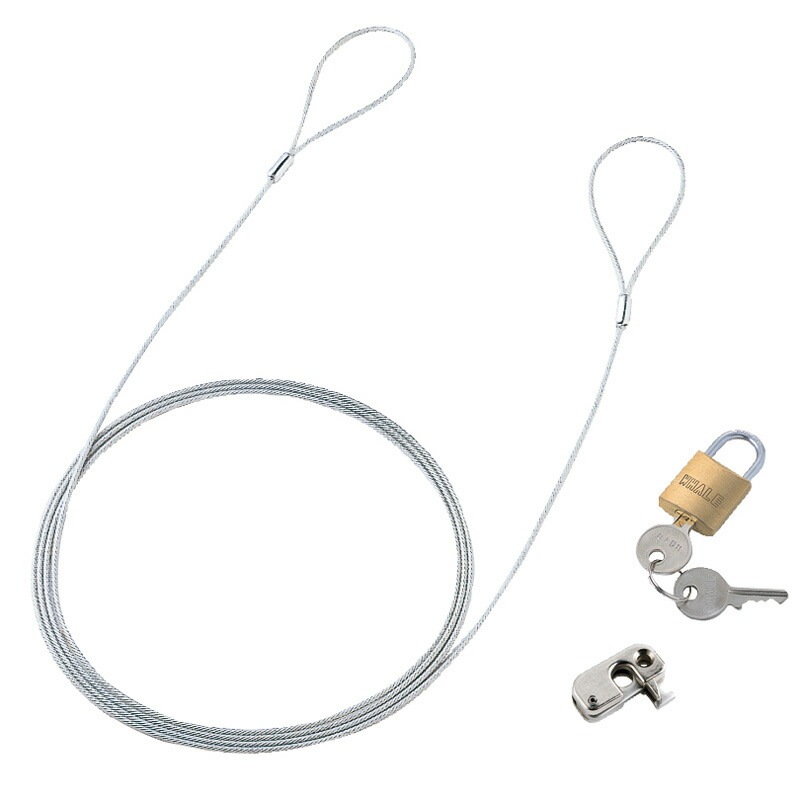 （まとめ買い）パソコンセキュリティワイヤーロック 南京錠タイプ SL-57 [x3] 6,259円