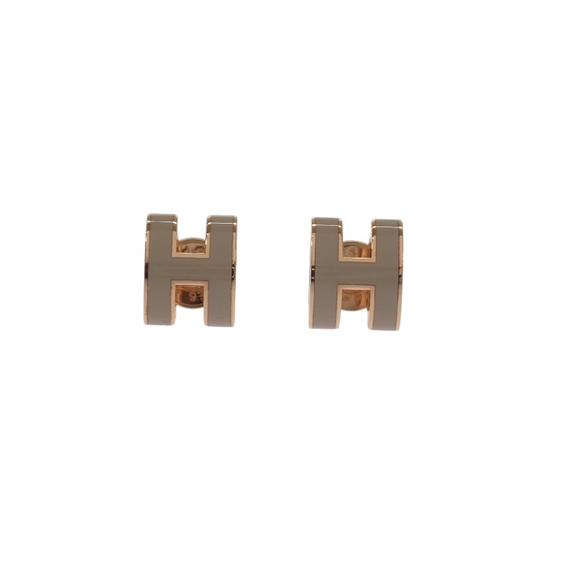 ミニ ポップ H H608002FO ピアス メタル ピンクゴールド レディース【Aランク】