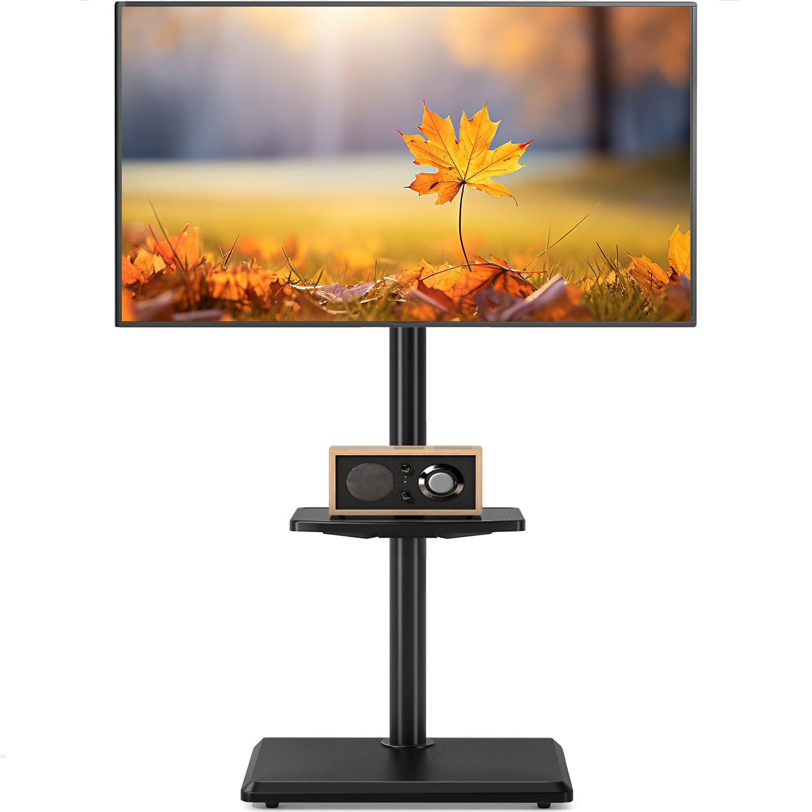 テレビスタンド ハイタイプ tvスタンド 27~55インチ対応 壁寄せ テレビ台 VESA/横100~400 mm/縦100~400 mm 木製台座 耐荷重40 kg 高さ調整可能 97057